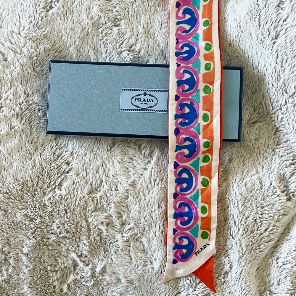 Prada silk scarf